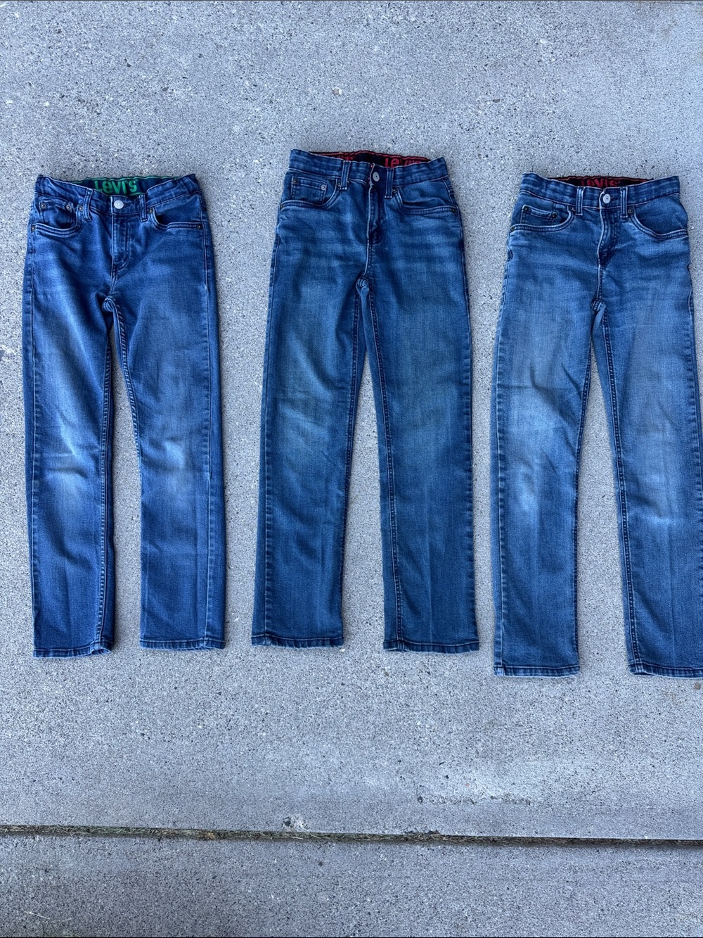 Levi's Kids Blue Denim Jeans Trio - Indigo Washes